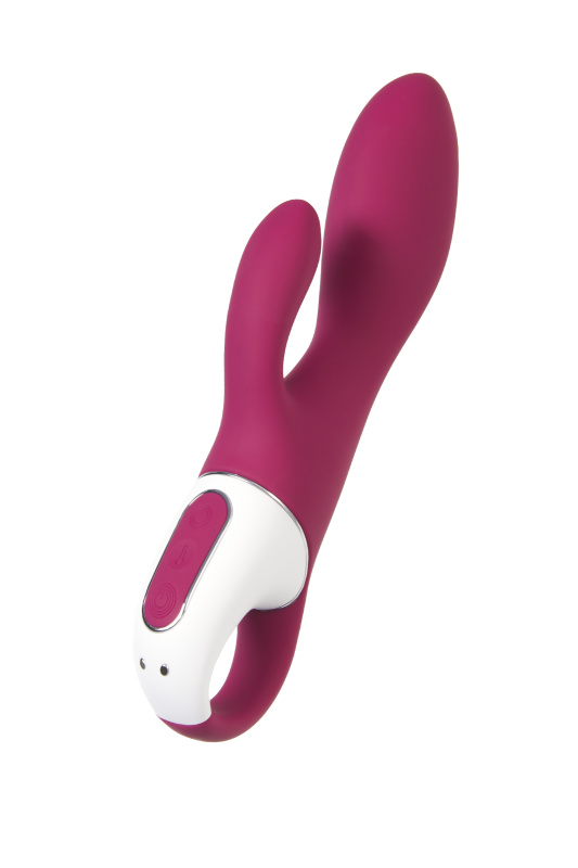 Изображение Satisfyer, Германия Вибратор с клиторальным стимулятором и подогревом Satisfyer Heated Affair ConnectApp,бордовый,20,6см