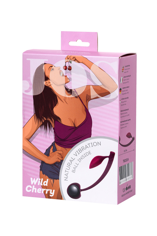 JOS Вагинальный шарик JOS WILD CHERRY, силикон, бордовый, 13 см — купить в Минске Изображение JOS Вагинальный шарик JOS WILD CHERRY, силикон, бордовый, 13 см