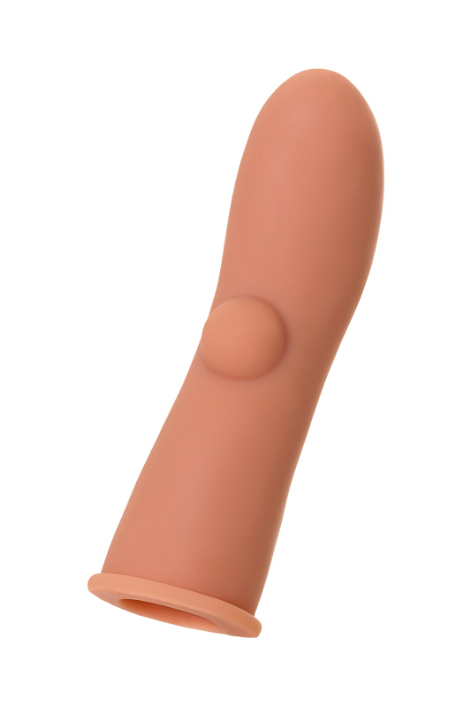Фото KOKOS Насадка реалистичная KOKOS EXTREME SLEEVE с имитацией пирсинга, TPE, телесная, 14.7 см