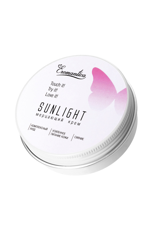 Изображение  Мерцающий крем с феромонами Eromantica «Sunlight» с ароматом манго и орхидеи (золото), 60 мл