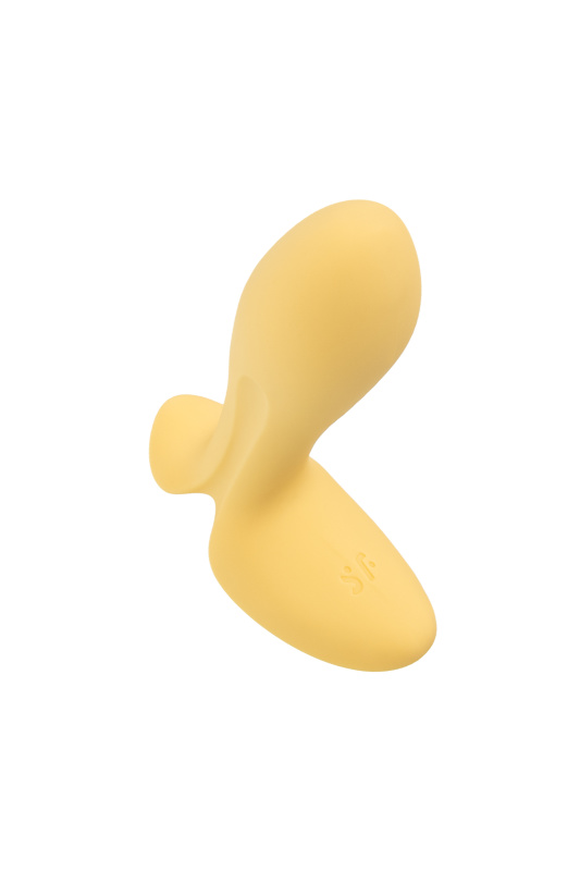 Изображение Satisfyer, Германия Анальный вибратор Satisfyer Intensity Plug Connect App, силикон, желтый, 9 см