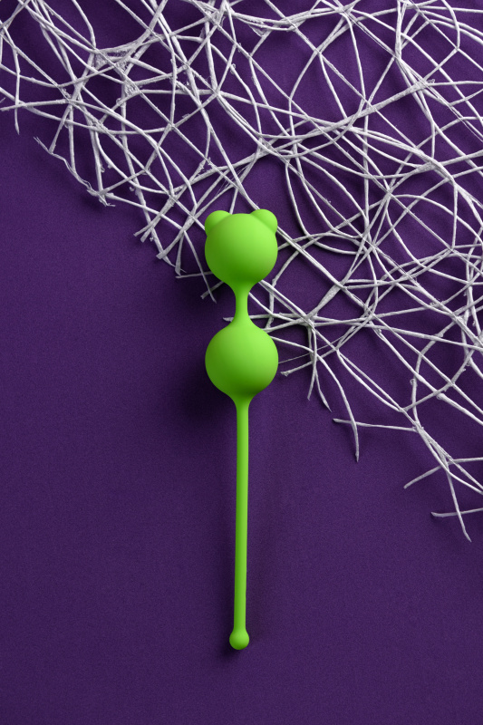 Изображение A-toys by TOYFA Вагинальные шарики A-Toys by TOYFA Meeko, силикон, зеленый, 16,4 см, Ø 2,7 см