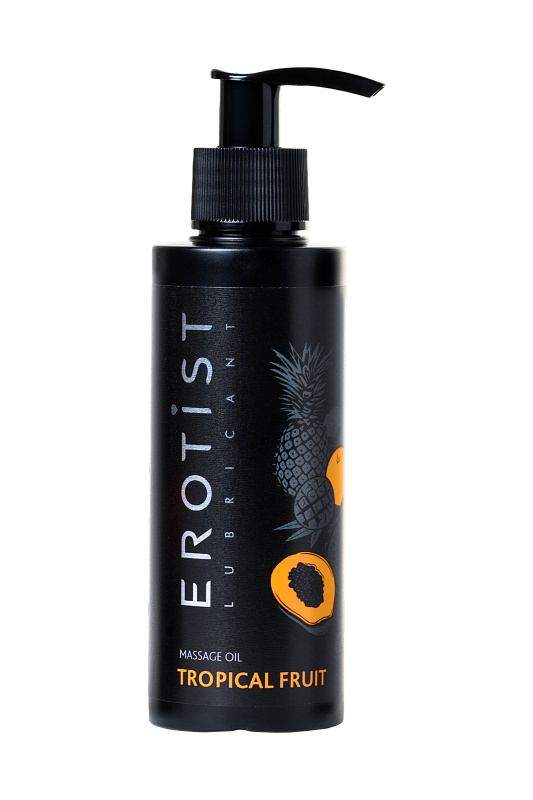 Фото Erotist Lubricant Массажное масло Erotist TROPICAL FRUIT, съедобное, тропические фрукты, 150 мл