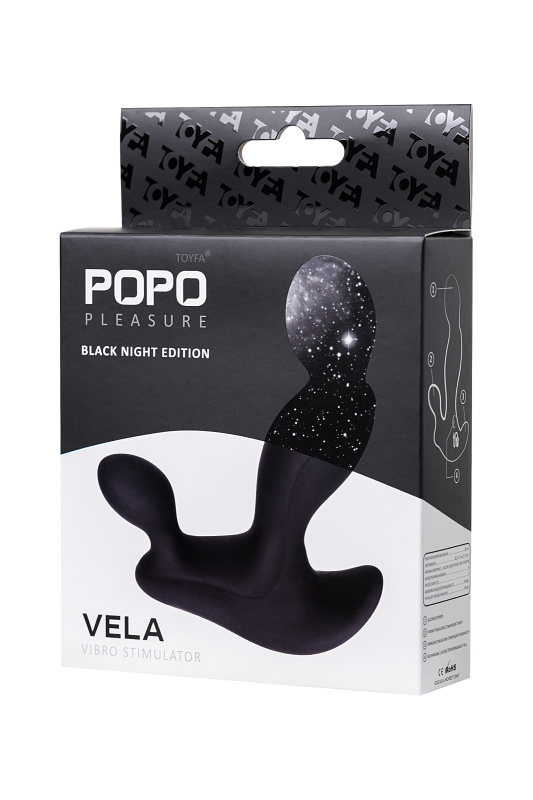 Фото POPO Pleasure by TOYFA Анальный стимулятор POPO Pleasure by TOYFA Vela, силикон, черный