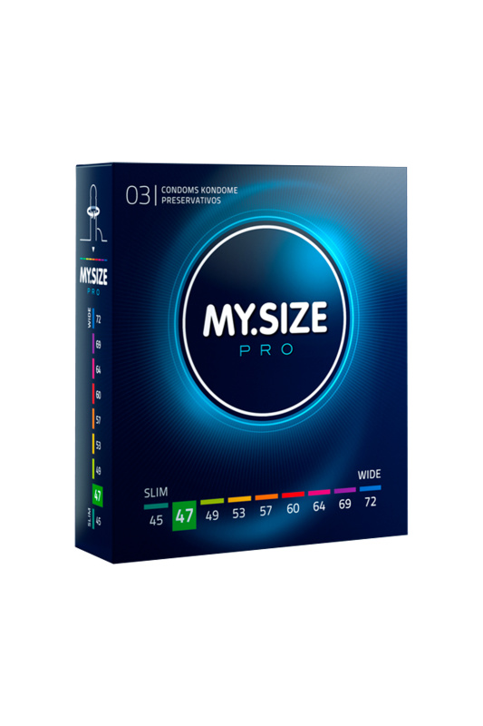 Изображение My.Size, Германия Презервативы My.Size, латекс, 16 см, 4,7 см, 3 шт.
