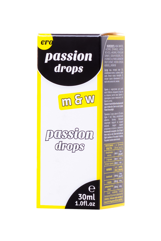 Изображение Hot Productions, Австрия Капли для мужчин и женщин Passion Drops (m+w), 30 мл