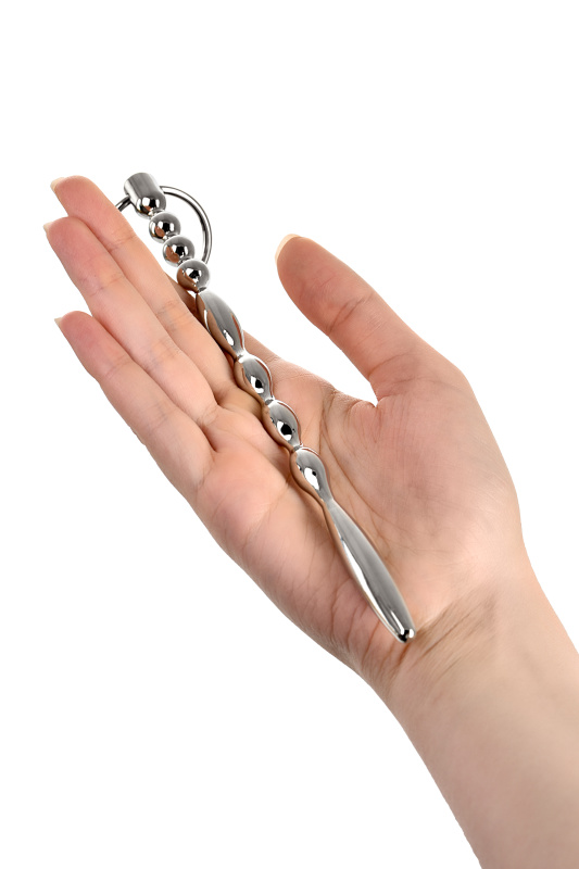 Metal by TOYFA Уретральный плаг TOYFA Metal фигурный с кольцом в основании, серебряный, 17,5 см — купить в Минске Фото Metal by TOYFA Уретральный плаг TOYFA Metal фигурный с кольцом в основании, серебряный, 17,5 см