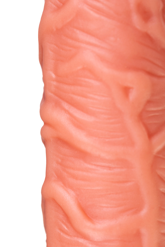 Фото KOKOS Насадка реалистичная KOKOS PENIS SLEEVE с дополнительной стимуляцией, TPE, телесная, 16.5 см