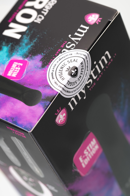 Изображение MYSTIM Вибратор Mystim Right on Ron с электростимуляцией, силикон, черный, 16,5 см