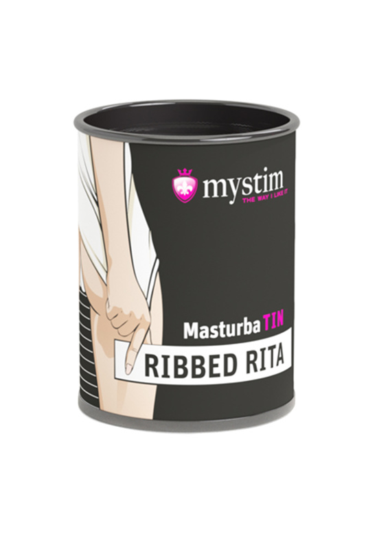 Фото MYSTIM Мастурбатор Mystim MasturbaTIN Ribbed Ritay, TPE, белый, 4,5 см