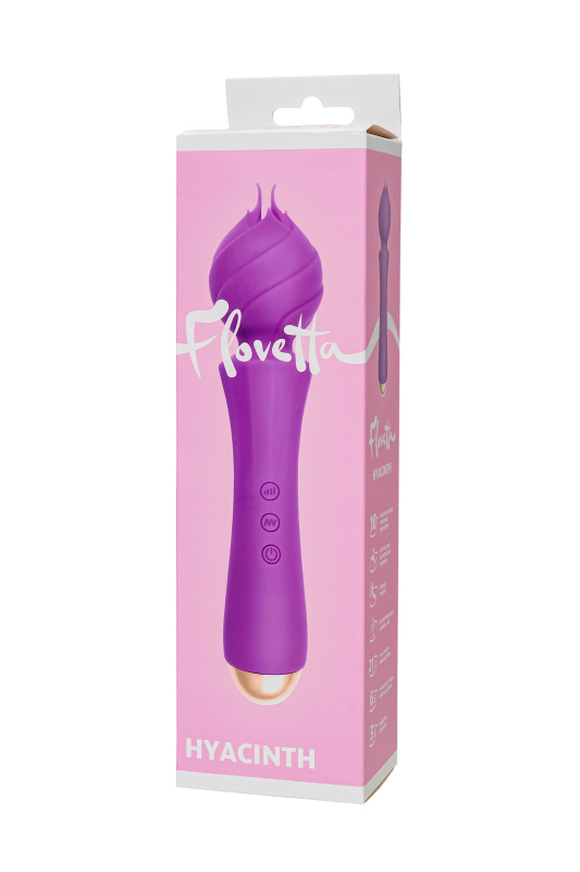 Изображение Flovetta by toyfa, Китай Вибратор Flovetta by Toyfa HYACINTH, силикон, фиолетовый, 21,5 см