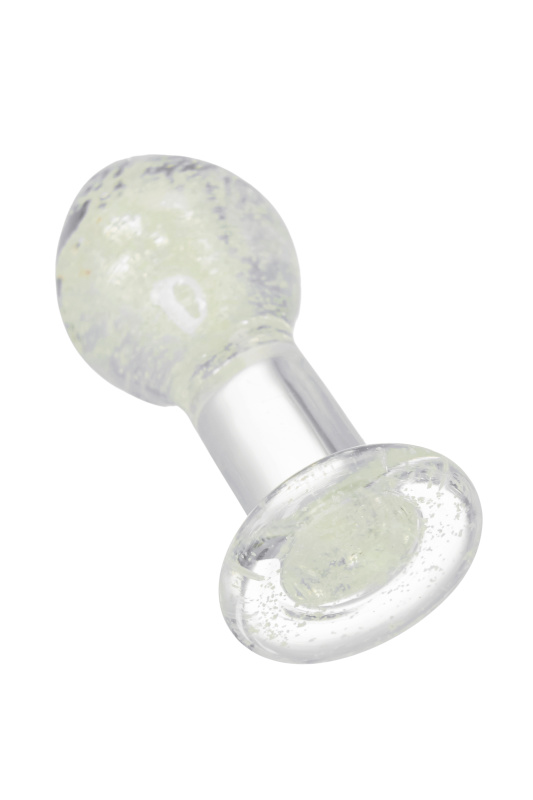 Фото Sexus Glass Анальная втулка Sexus Glass светящаяся в темноте, стекло, прозрачная, 6,5 см