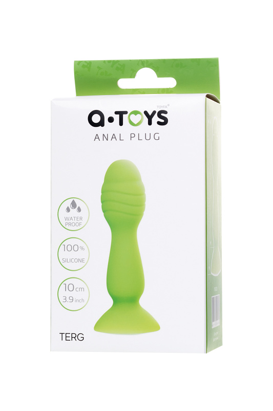 Изображение A-toys by TOYFA Анальная втулка A-Toys by TOYFA Terg, силикон, зеленый, 10 см