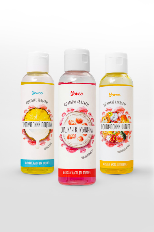 YOVEE Съедобное массажное масло Yovee «Сладкая клубничка» со вкусом клубничного йогурта, 125 мл — купить в Минске Изображение YOVEE Съедобное массажное масло Yovee «Сладкая клубничка» со вкусом клубничного йогурта, 125 мл