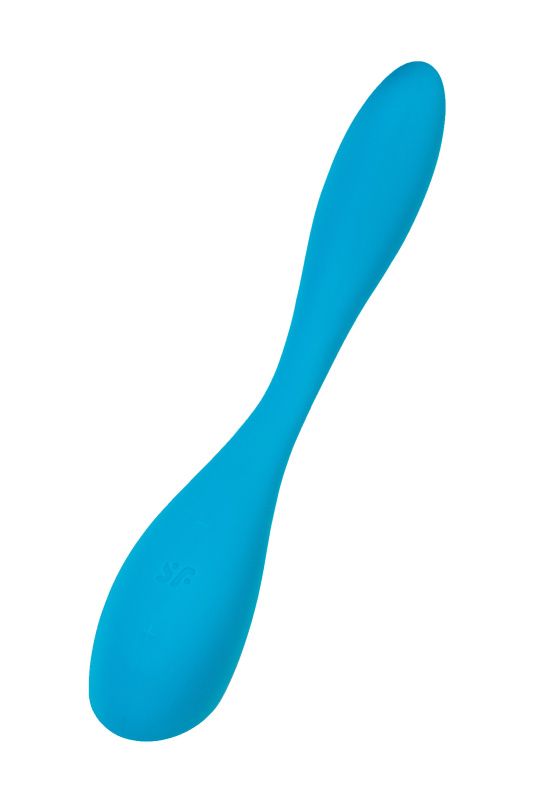 Satisfyer, Германия Стимулятор точки G с фиксацией формы Satisfyer G-Spot Flex 5 Connect App, голубой, 19,6 см — купить в Минске Фото Satisfyer, Германия Стимулятор точки G с фиксацией формы Satisfyer G-Spot Flex 5 Connect App, голубой, 19,6 см