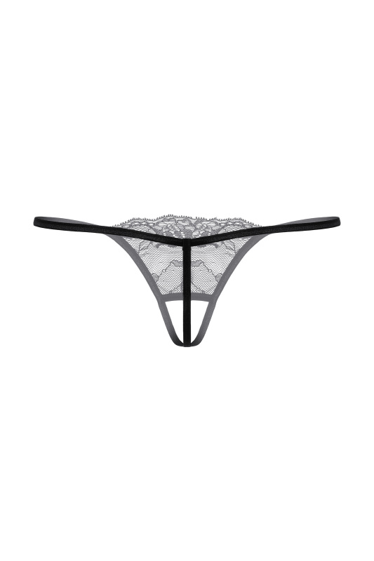 Фото SoftLine Collection, Польша Стринги открытые с украшением SoftLine Collection, черный, S/L
