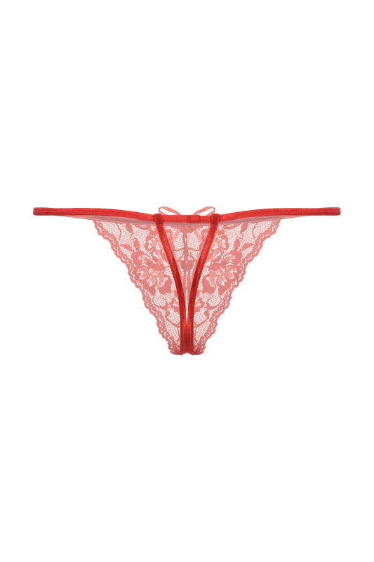 SoftLine Collection, Польша Стринги открытые кружевные SoftLine Collection, красный, S/L — купить в Минске Изображение SoftLine Collection, Польша Стринги открытые кружевные SoftLine Collection, красный, S/L
