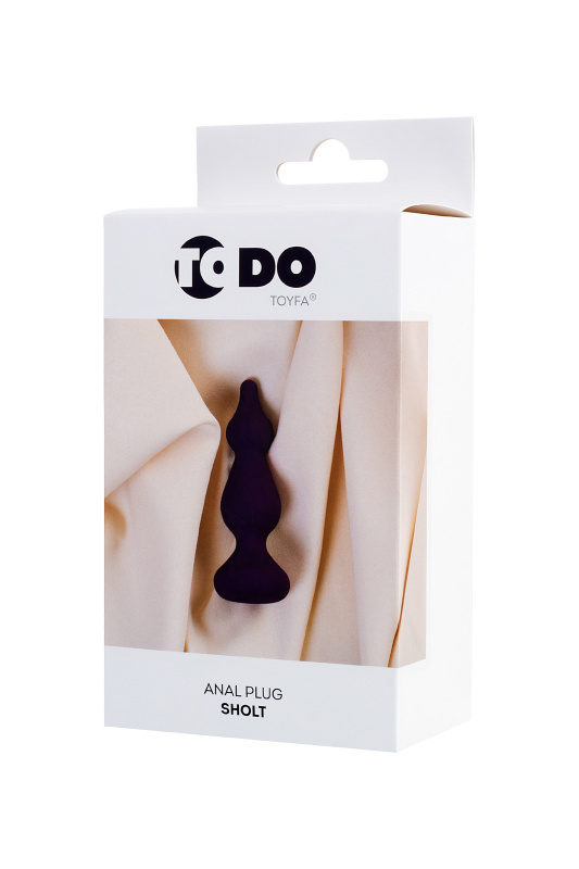 Изображение ToDo by Toyfa Анальная втулка ToDo by Toyfa Sholt, силикон, фиолетовый, 10 см, Ø 3 см