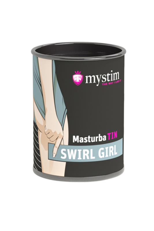 Фото MYSTIM Мастурбатор Mystim MasturbaTIN Swirl Gir, TPE, белый, 4,5 см