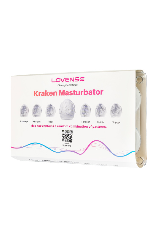 Фото Lovense, США Набор мастурбаторов нереалистичных LOVENSE Kraken, TPE ,белый, 6,2 см