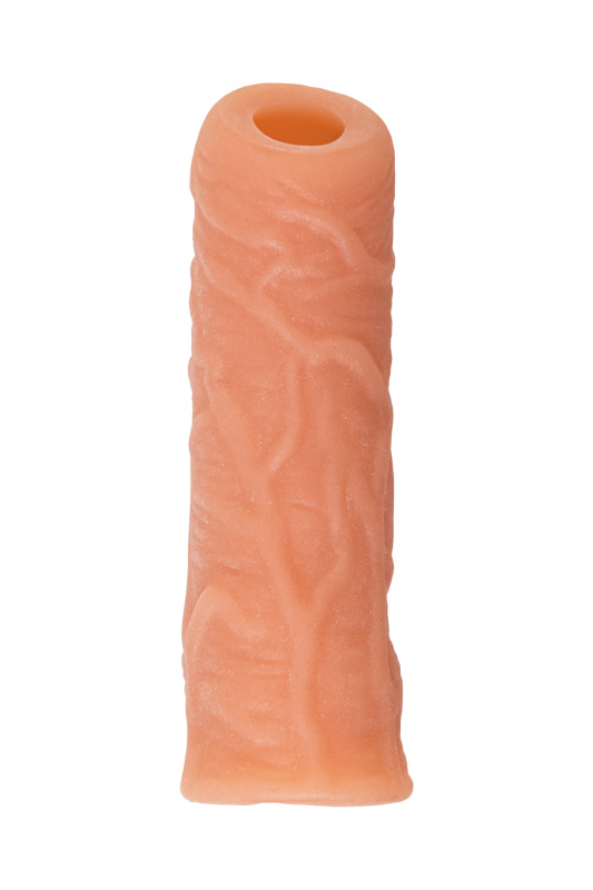 Изображение KOKOS Насадка реалистичная KOKOS NUDE SLEEVE с дополнительной стимуляцией, TPE, телесная, 14 см