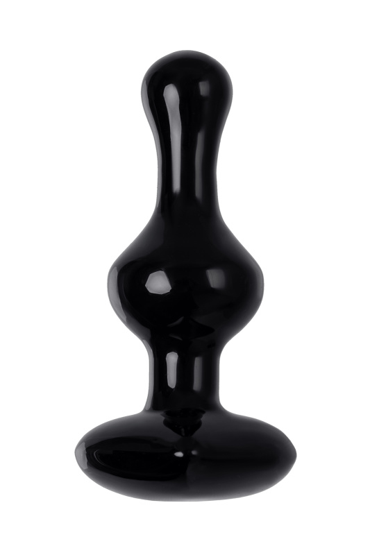 Фото Sexus Glass Анальная втулка Sexus Glass, стекло, черная, 9,8 см