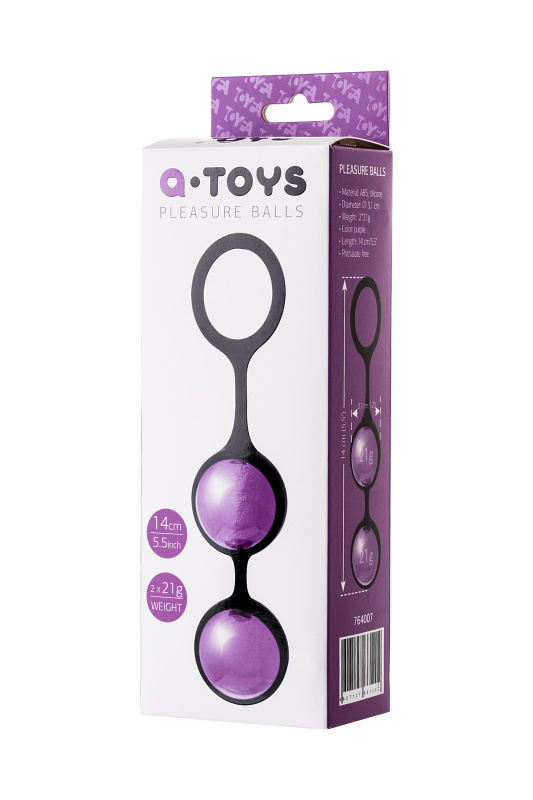 Изображение A-toys by TOYFA Вагинальные шарики A-Toys by TOYFA Raspy, ABS пластик, фиолетовый, 14 см