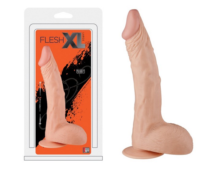Seven Creations Фаллоимитатор реалистичный Dream Toys на присоске с мошонкой FLESHXL 11 INCH, телесный, 28 см — купить в Минске Фото Seven Creations Фаллоимитатор реалистичный Dream Toys на присоске с мошонкой FLESHXL 11 INCH, телесный, 28 см