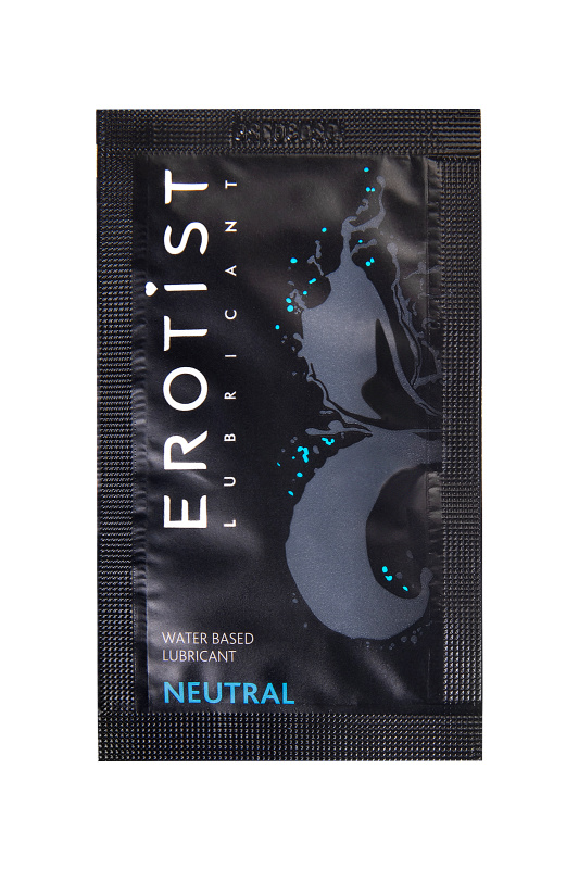 Фото Erotist Lubricant Лубрикант Erotist на водной основе NEUTRAL, нейтральный, саше, 4 мл