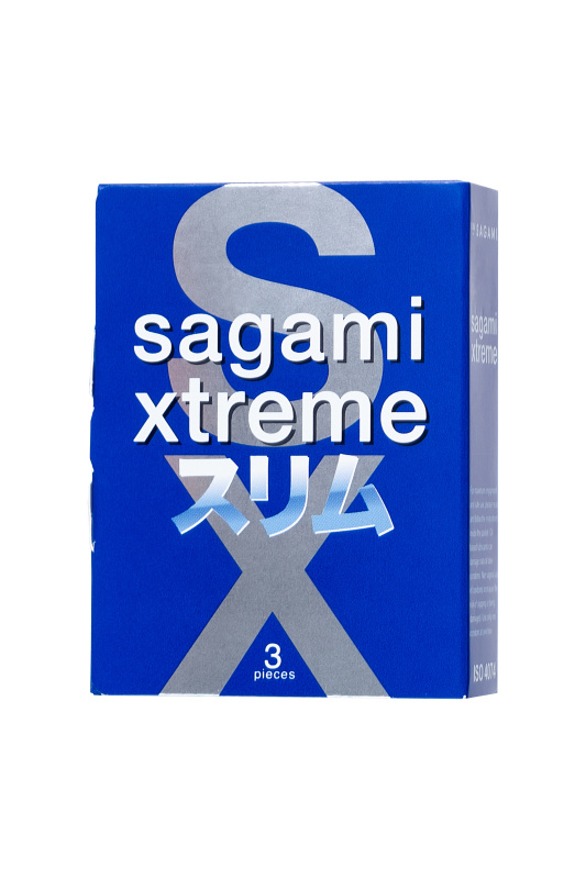 Фото Sagami, Япония Презервативы Sagami, extreme, feel fit, гладкие, 19 см, 5,1 см, 3 шт.