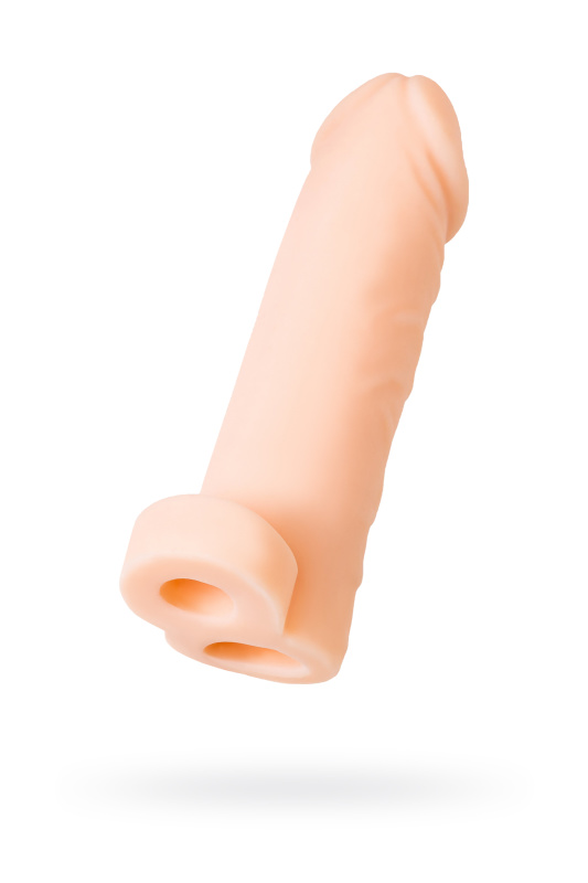 Изображение XLover by TOYFA Насадка XLover by TOYFA Increase+ для увеличения размера, с кольцом, TPR, телесный 16 см