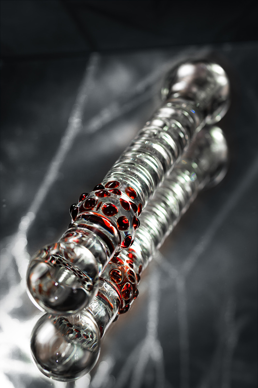 Sexus Glass Двусторонний фаллоимитатор Sexus Glass, стекло, прозрачный, 22 см — купить в Минске Фото Sexus Glass Двусторонний фаллоимитатор Sexus Glass, стекло, прозрачный, 22 см