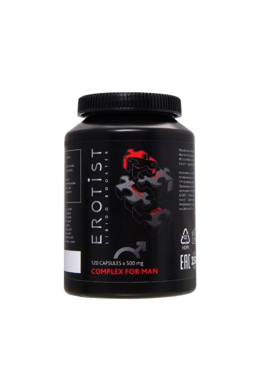 Изображение Erotist Капсулы Erotist COMPLEX FOR MAN, для улучшения эректильной функции, 120капсул