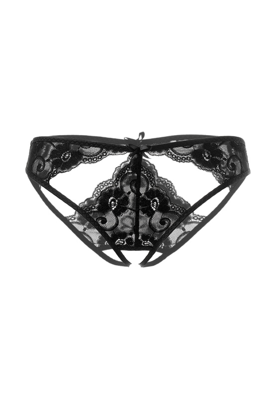 Изображение Erolanta Lingerie Эротические трусики Erolanta Melissa, черный (46-48)