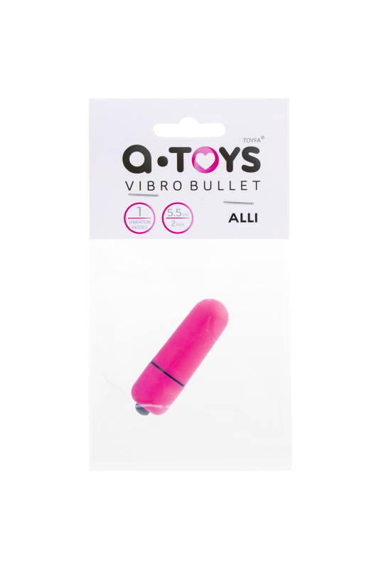 A-toys by TOYFA Вибропуля A-Toys by TOYFA Alli ABS пластик, розовый, 5,5 см, Ø 1,7 см — купить в Минске Изображение A-toys by TOYFA Вибропуля A-Toys by TOYFA Alli ABS пластик, розовый, 5,5 см, Ø 1,7 см