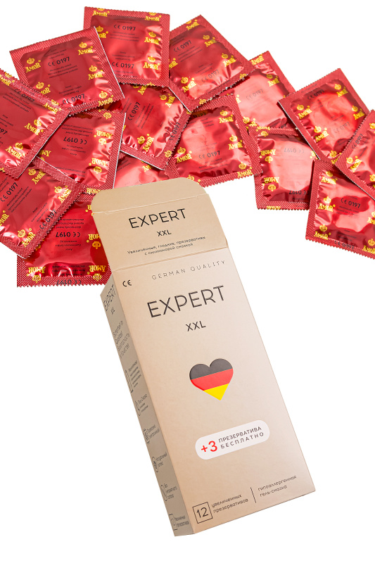 Изображение  Презервативы EXPERT Classic XXL, увеличенного размера, 15 шт