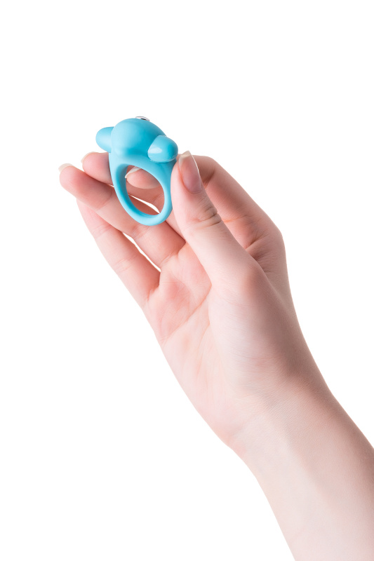 Фото A-toys by TOYFA Эрекционное кольцо на пенис TOYFA A-Toys, силикон, голубой, Ø 5,4 см