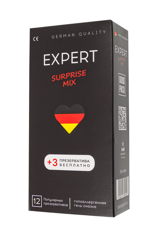 Фото  Презервативы EXPERT Surprise Mix, секретный микс, 15 шт
