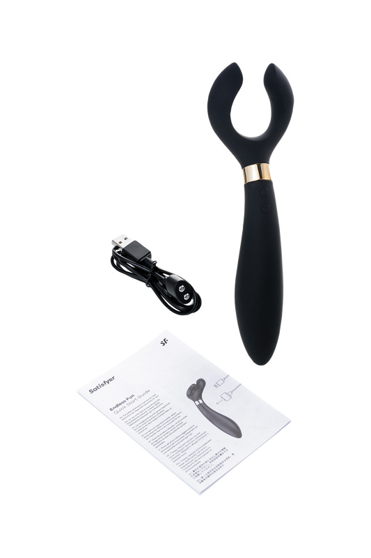 Satisfyer, Германия Многофункциональный стимулятор для пар Satisfyer Endless Fun, силикон, чёрный, 23,5 см. — купить в Минске Изображение Satisfyer, Германия Многофункциональный стимулятор для пар Satisfyer Endless Fun, силикон, чёрный, 23,5 см.