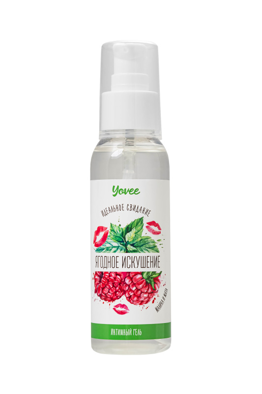 Фото YOVEE Съедобная гель-смазка Yovee «Ягодное искушение» с Д-Пантенолом, со вкусом малины и мяты, 100 мл