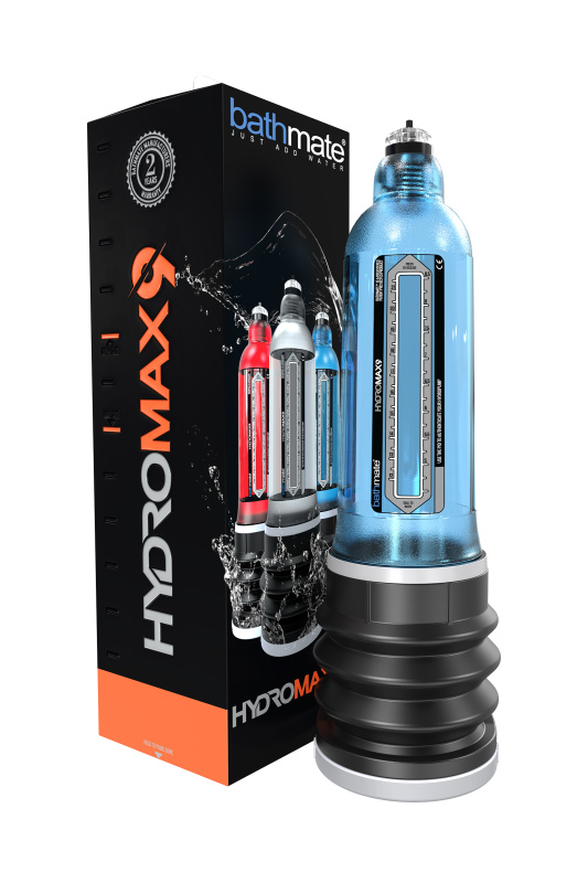 Изображение Bathmate, Великобритания Гидропомпа Bathmate HYDROMAX9, ABS пластик, голубая, 32,5 см (аналог Hydromax X40)