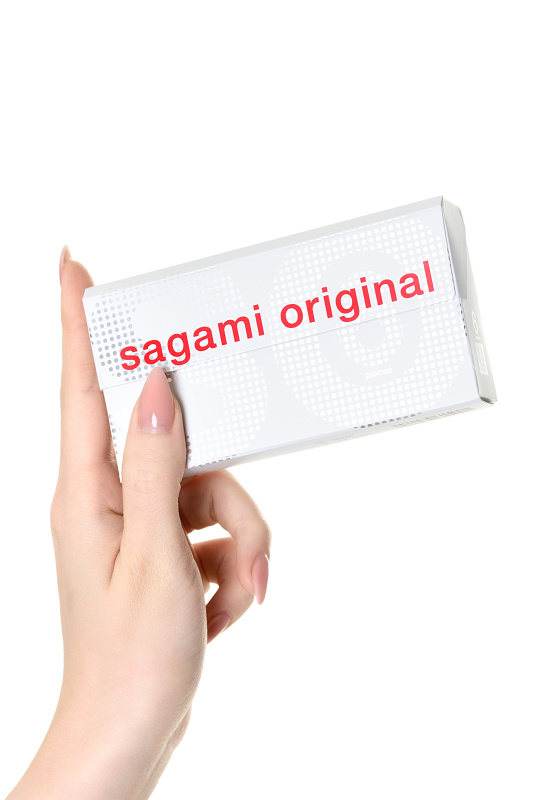 Фото Sagami, Япония Презервативы Sagami, original 0.02, полиуретан, ультратонкие, гладкие, 19 см, 5,8 см, 6 шт.