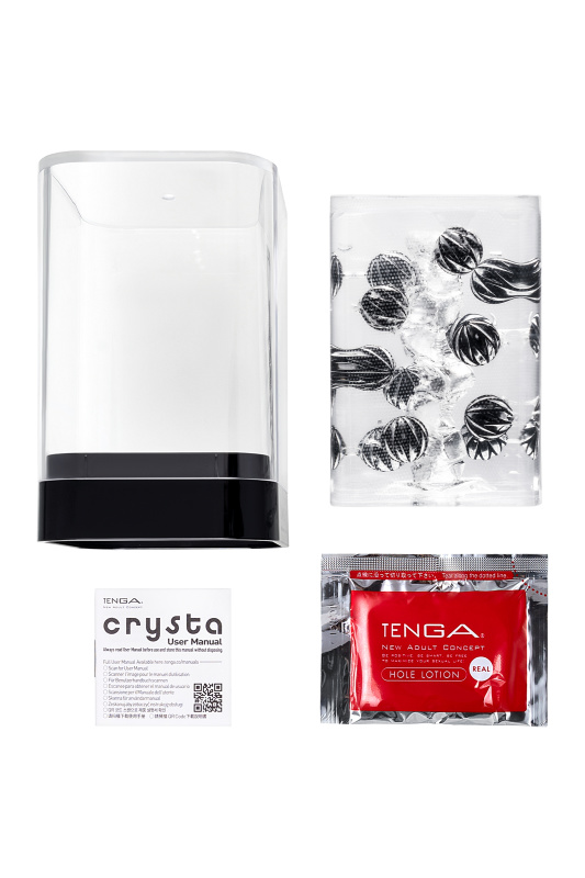 Изображение Tenga, Япония Нереалистичный мастурбатор TENGA Crysta  Ball, TPE, прозрачный, 15,5 см
