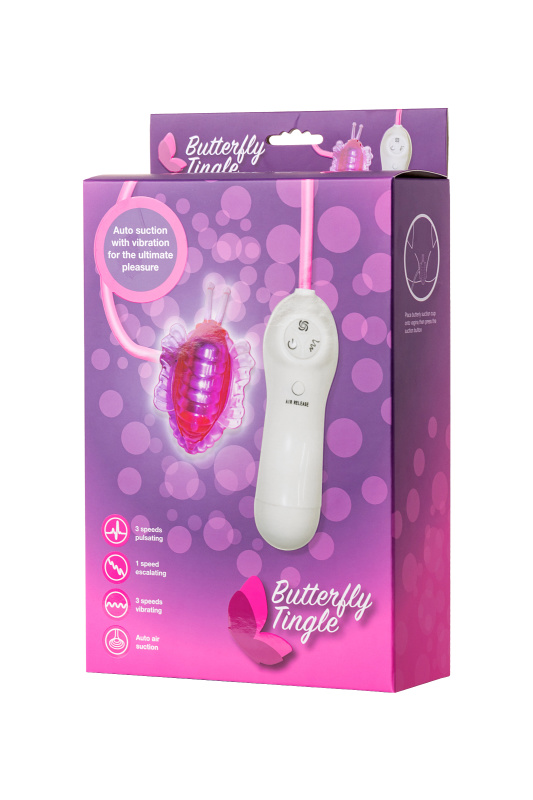 Изображение Seven Creations Вибратор бабочка Dream Toys, ПВХ+ABS пластик и нейлон, розовый, 8 см.