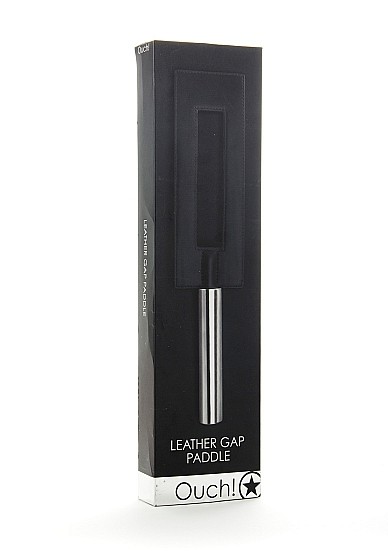 Shotsmedia, Голландия Шлепалка Leather Gap Paddle, черная — купить в Минске Фото Shotsmedia, Голландия Шлепалка Leather Gap Paddle, черная