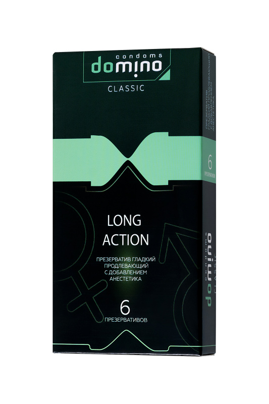 Изображение Luxe Презервативы Domino, classic, long action, 18 см, 5,2 см, 6 шт.