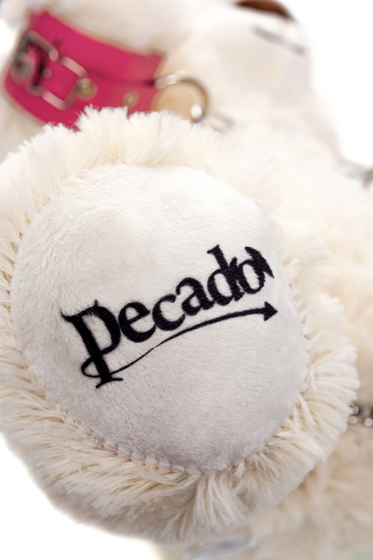 Изображение PECADO B.D.S.M Бондажный набор Pecado BDSM, «Медведь белый», оковы, наручники, натуральная кожа, розовый