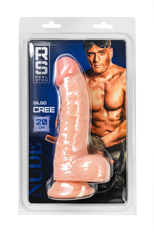 Изображение RealStick Nude by TOYFA Реалистичный фаллоимитатор RealStick Nude Cree, PVC, телесный, 20 см