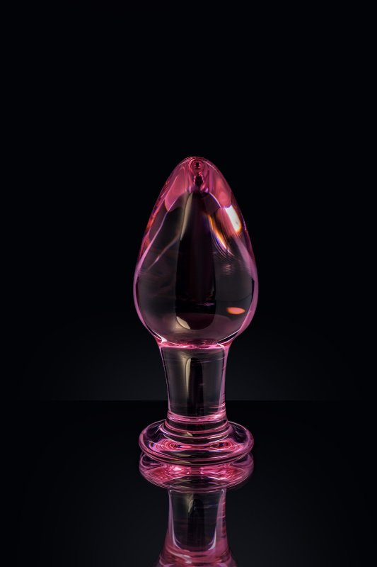 Фото Sexus Glass Анальная втулка Sexus Glass, стекло, розовая, 10 см, Ø 4 см