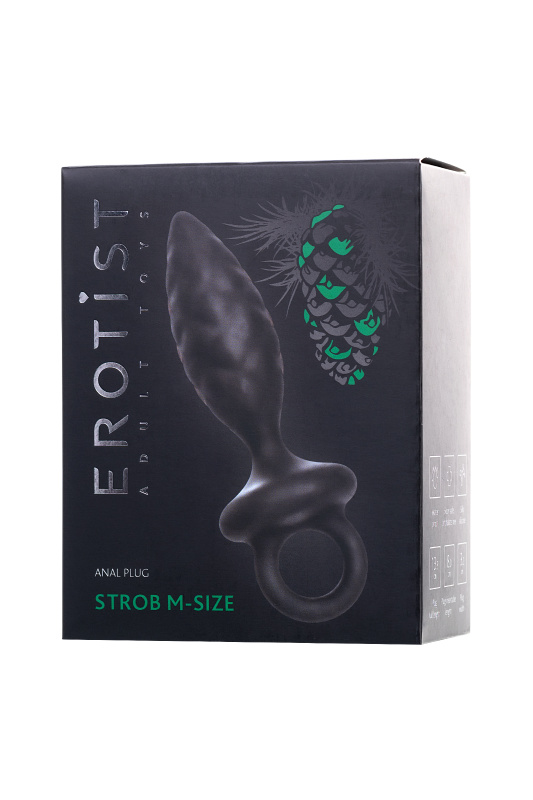 Фото Erotist Анальная пробка Erotist Strob M - size, силикон,черная, 13,5 см